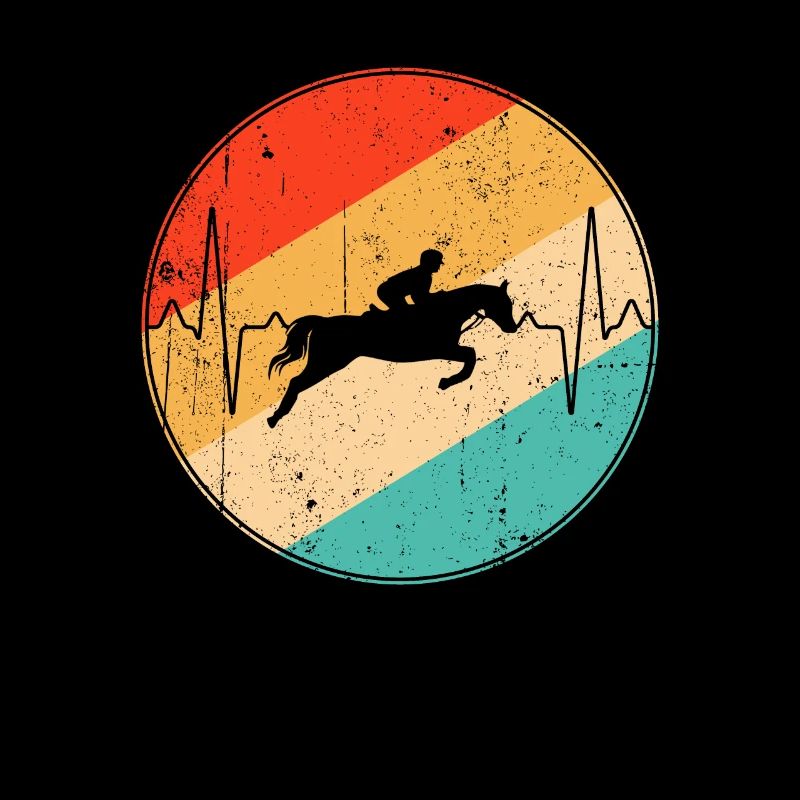 Pferd retro herzschlag