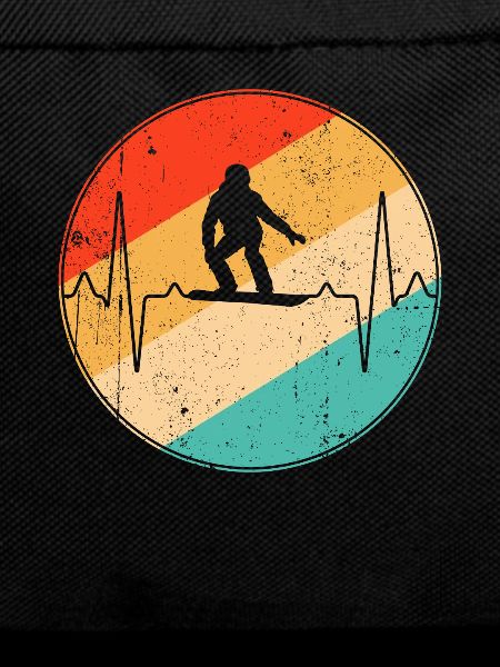 Snowboarding Retro Heartbeat