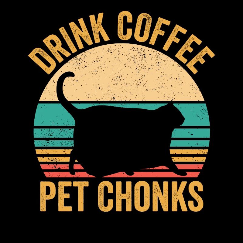 Chonk Meme Cat Drink Coffee Pet Chonks