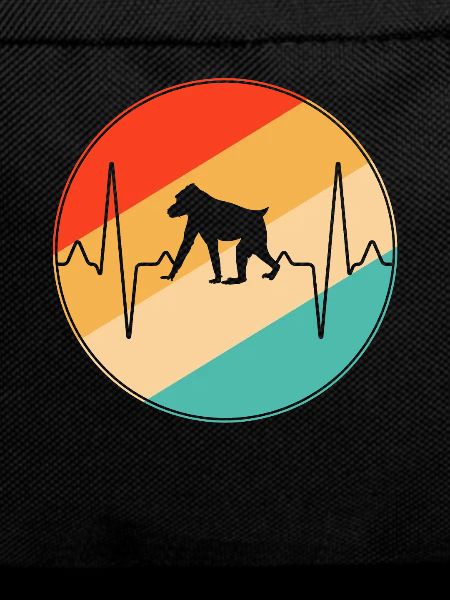 Affe Retro Herzschlag
