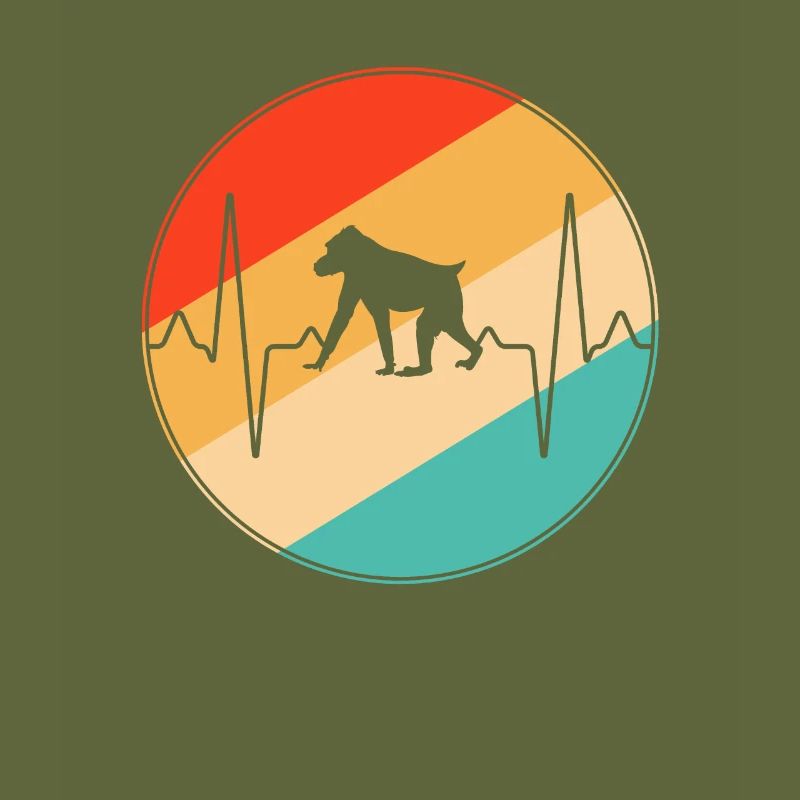 Monkey Retro Heartbeat
