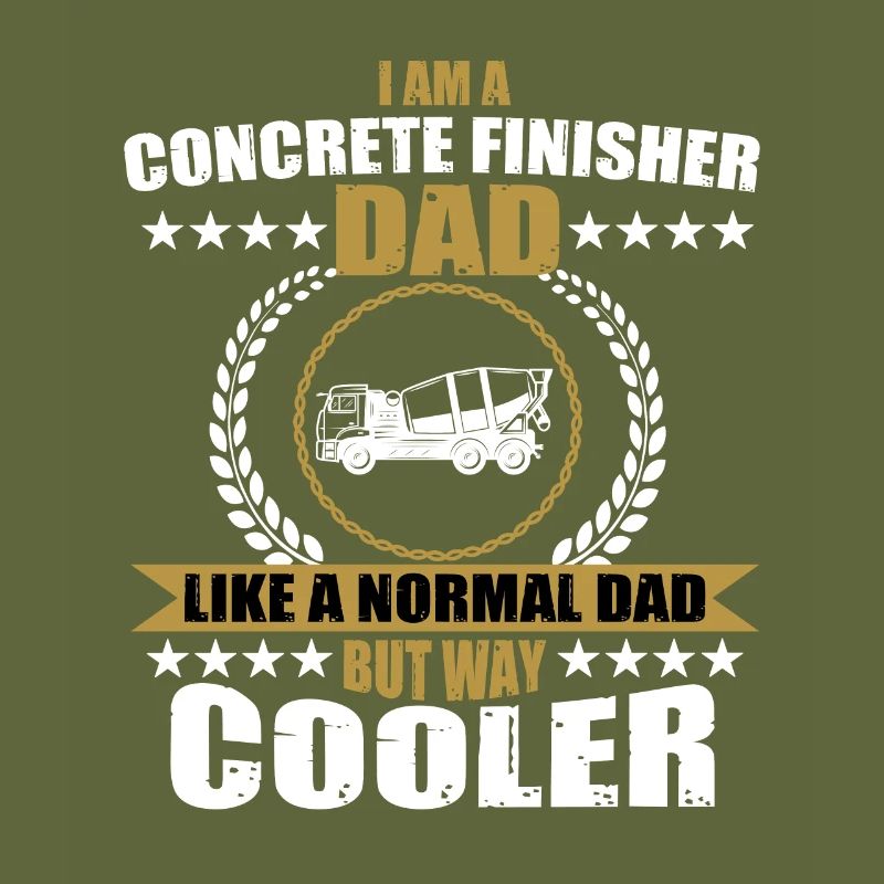 Concrete paver dad