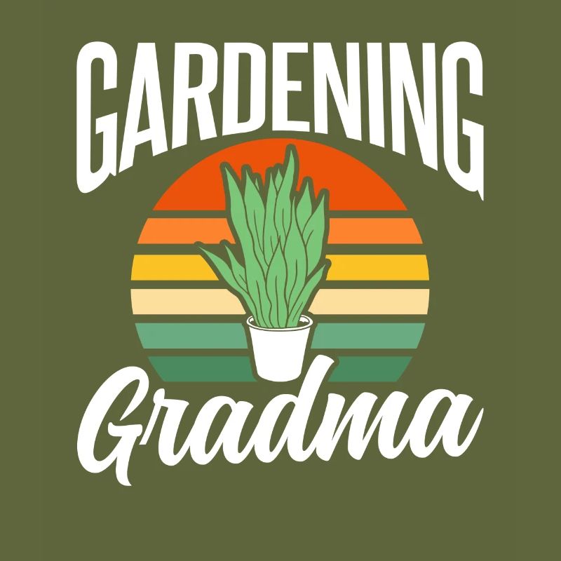 Gartenarbeit Oma Garten Großmutter Gärtnerin