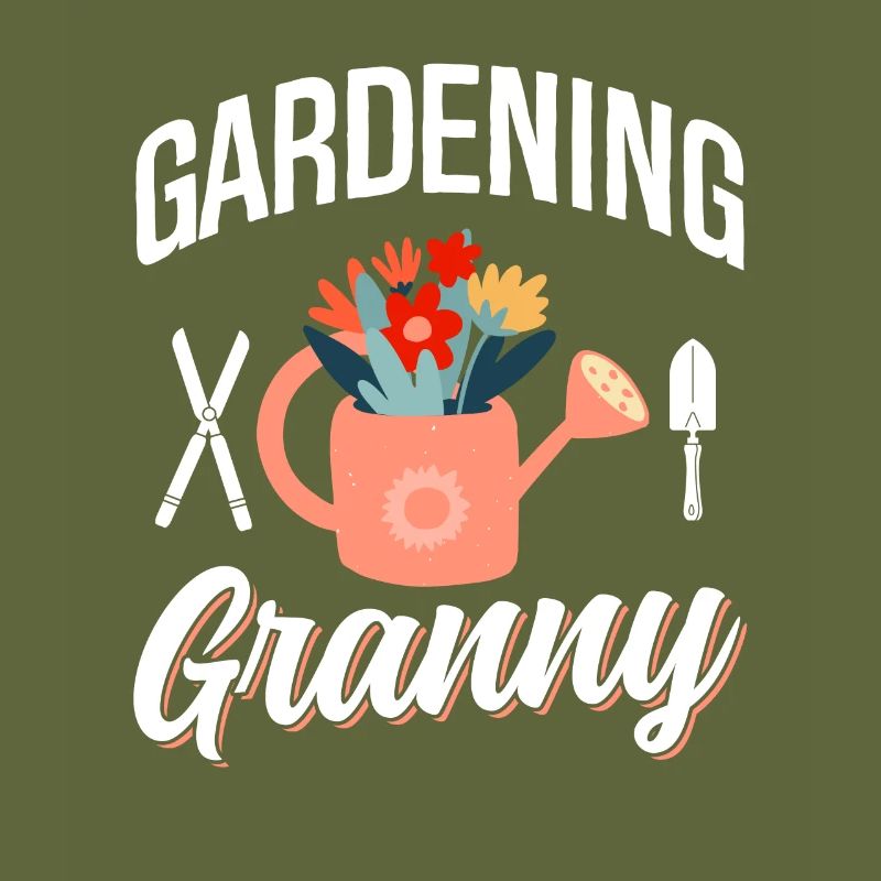 Gartenarbeit Oma Gärtnerin Garten Großmutter