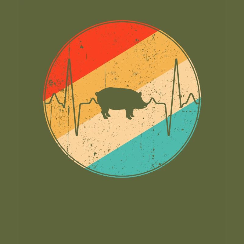 Turtle Retro Heartbeat