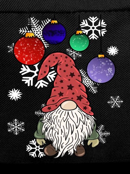 Gnome Christmas Elves with Snowflakes