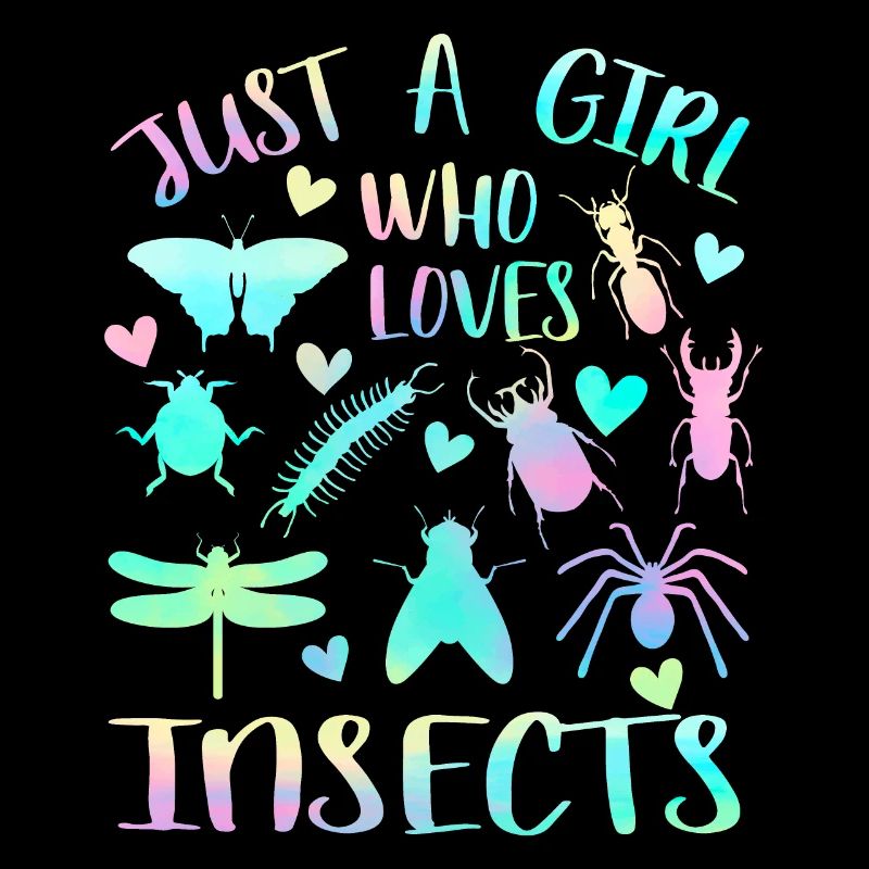 Nur ein Mädchen, das Insekten liebt
