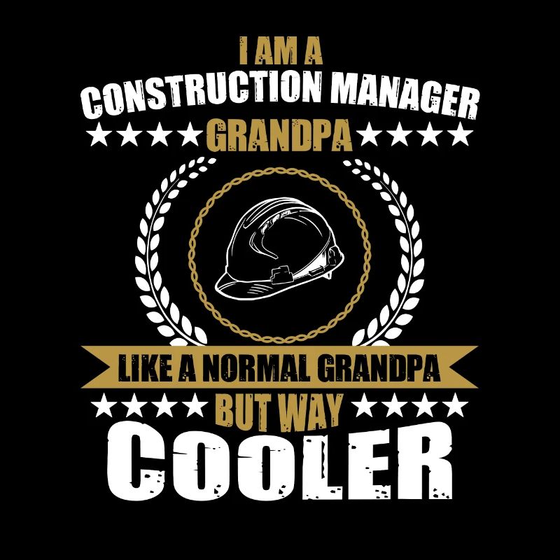 Funny construction manager Grandpa