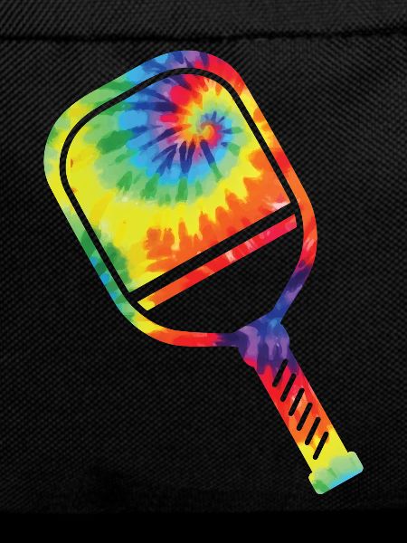 Pickleball Paddle Tie Dye Retro