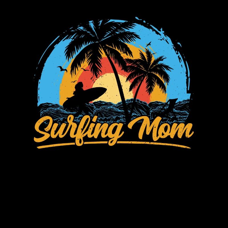 Surfing Mom Surfboard Surfing Surfing Surfer