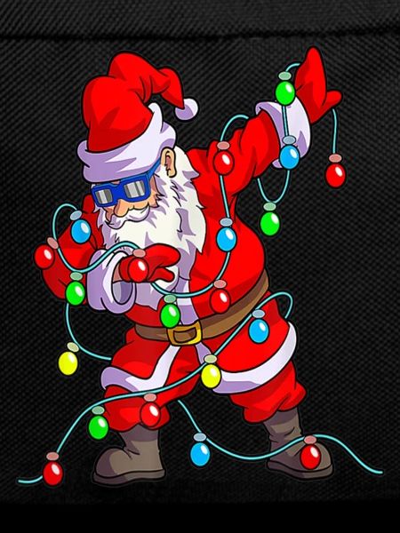 Christmas Lights Dabbing Santa