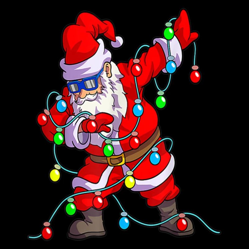 Christmas Lights Dabbing Santa