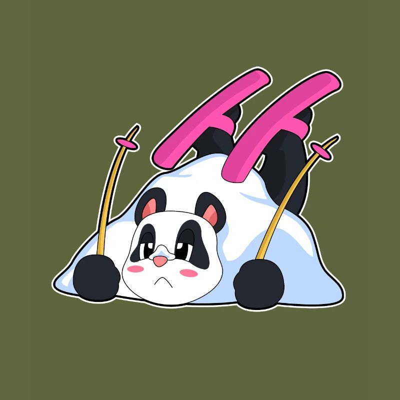 Panda Skier Ski