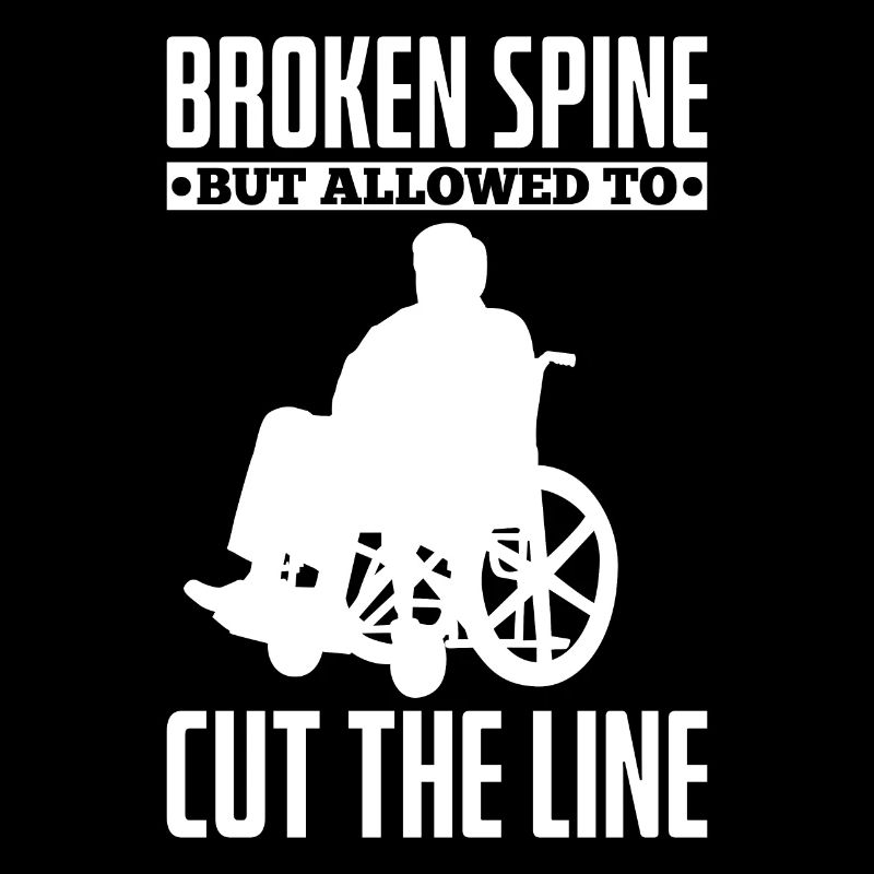 Drôle de lésion de la moelle épinière Coupe transversale du fauteuil roulant