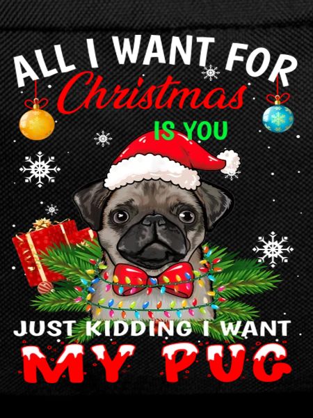 Cute Christmas Pug
