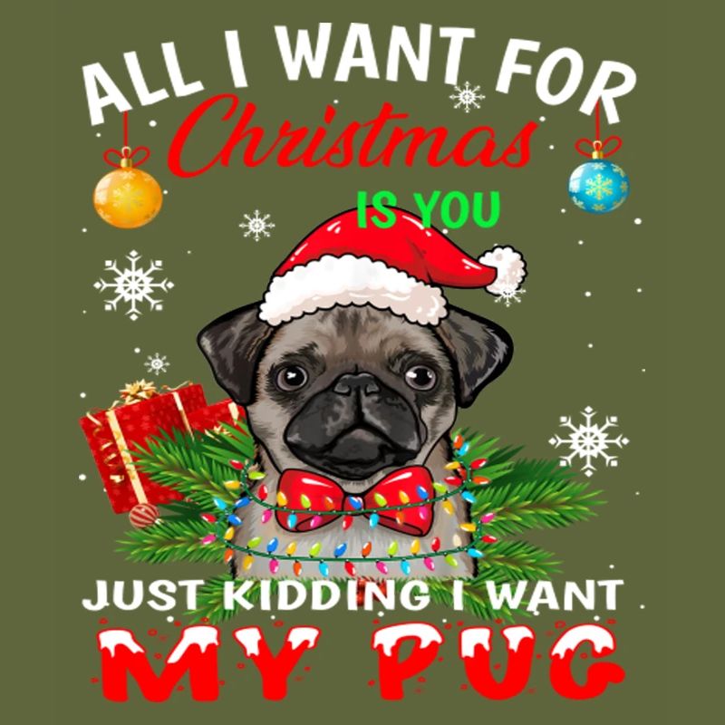 Cute Christmas Pug