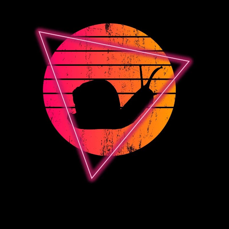 Snail Vintage 70s 80s Sunset Sluggish