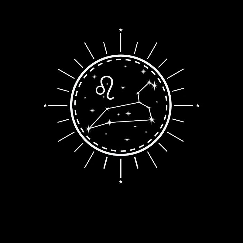 Zodiac sign Leo Star constellation