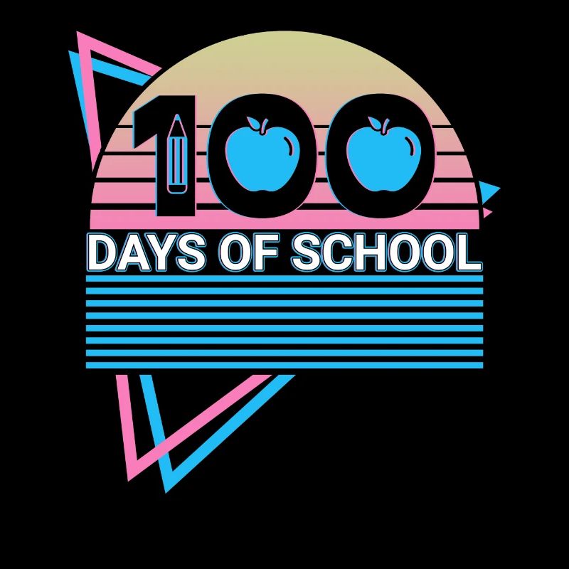 100 Days School Retro