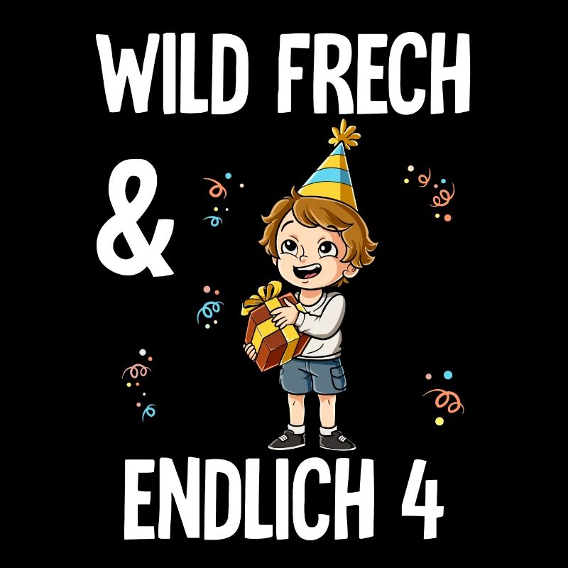 4. Geburtstag Junge Wild Frech Und Endlich 4 Jahre