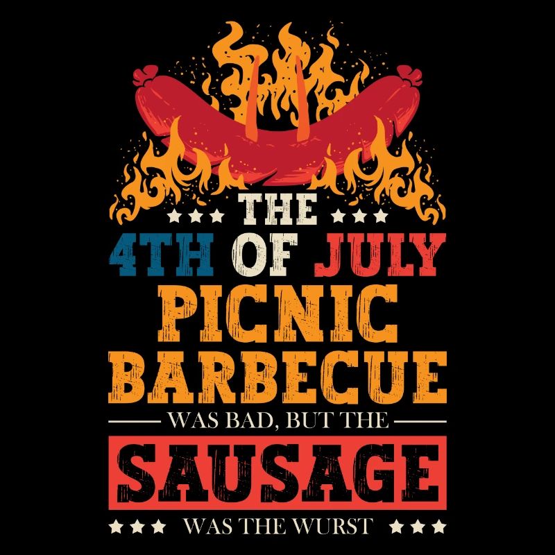 Das 4. Juli-picknick-grillen War Eine Schlechte