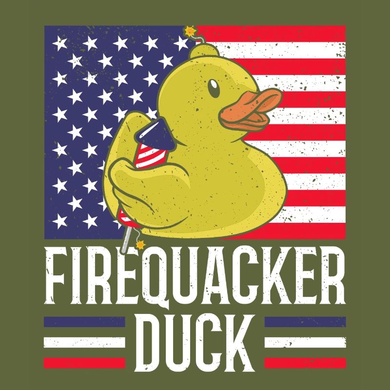 Firequacker Duck 4 juillet Firecracker