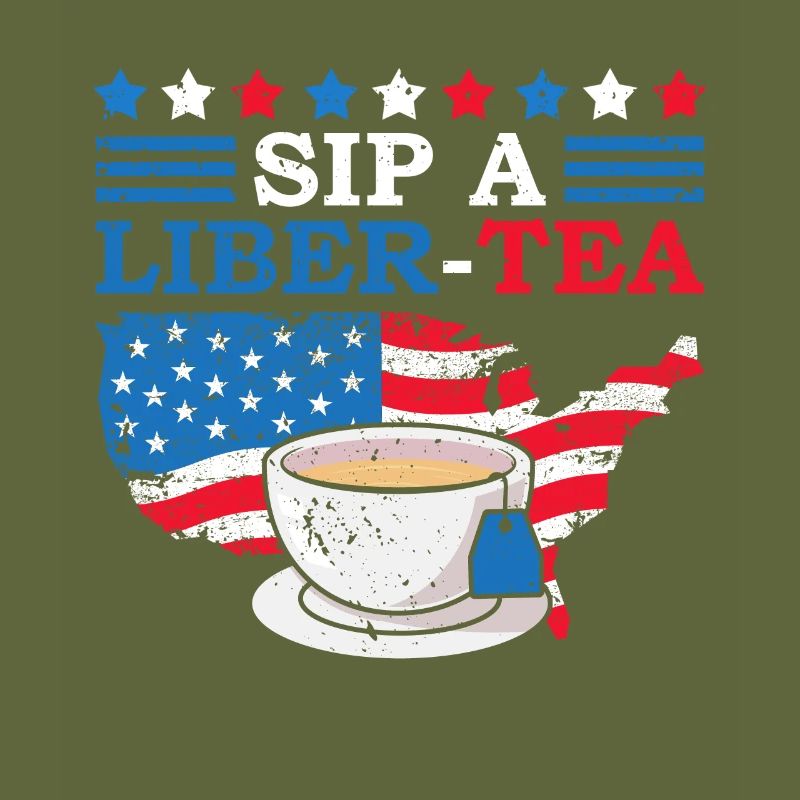 Sip A Liber-tee 4. Juli Teetrinker Independence