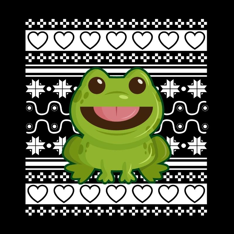 Pull de Noël moche Tshirt Grenouille de Noël
