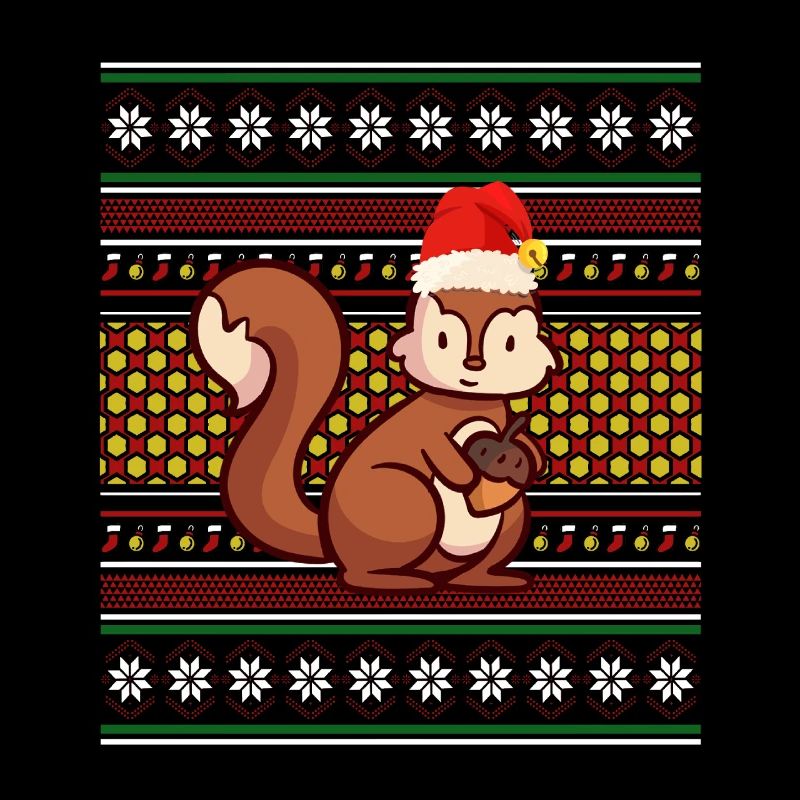 Ugly Christmas Sweater Christmas Squirrel