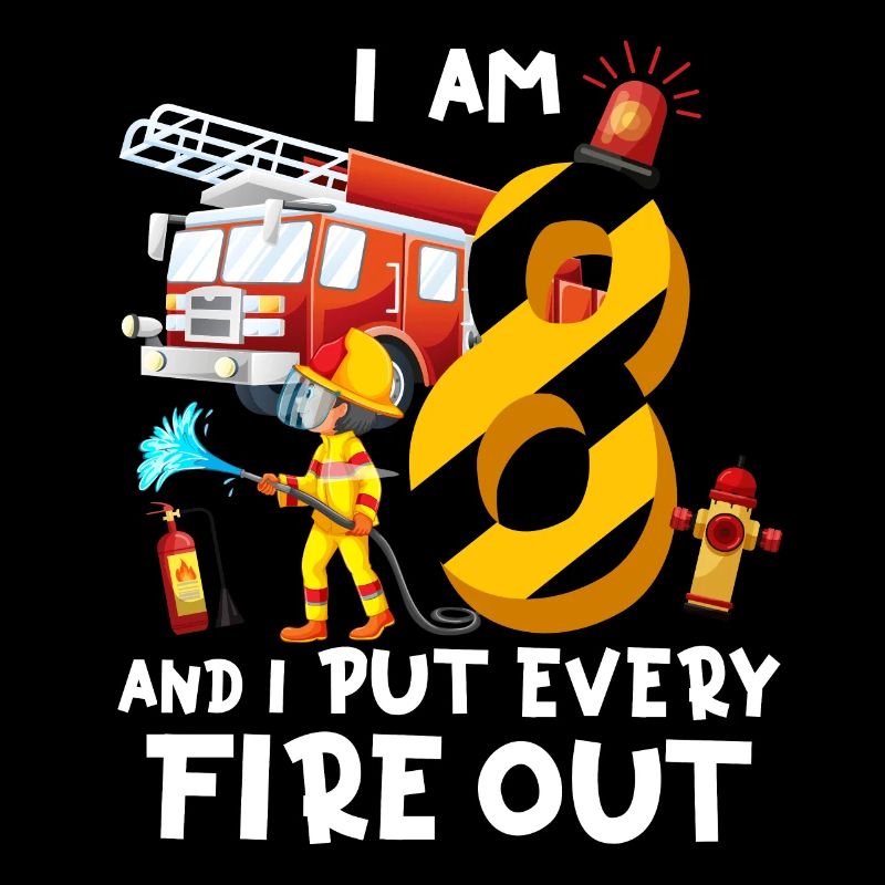 Fire engine firefighting I am 8 years old