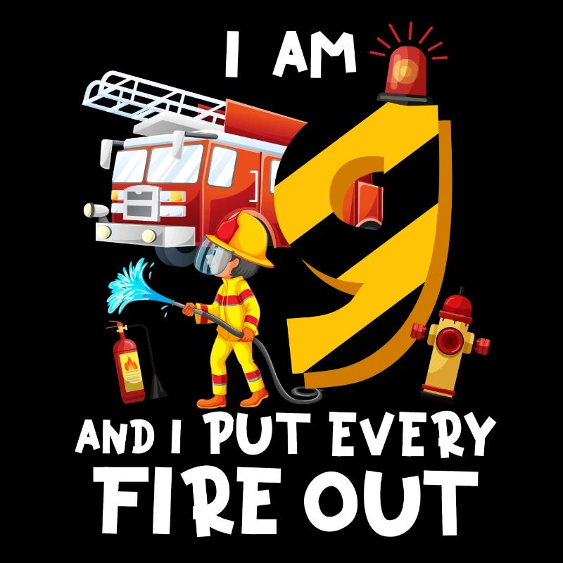 Fire engine firefighting I am 9 years old