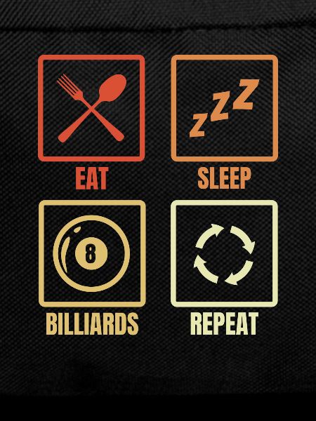 Billardspieler Routine