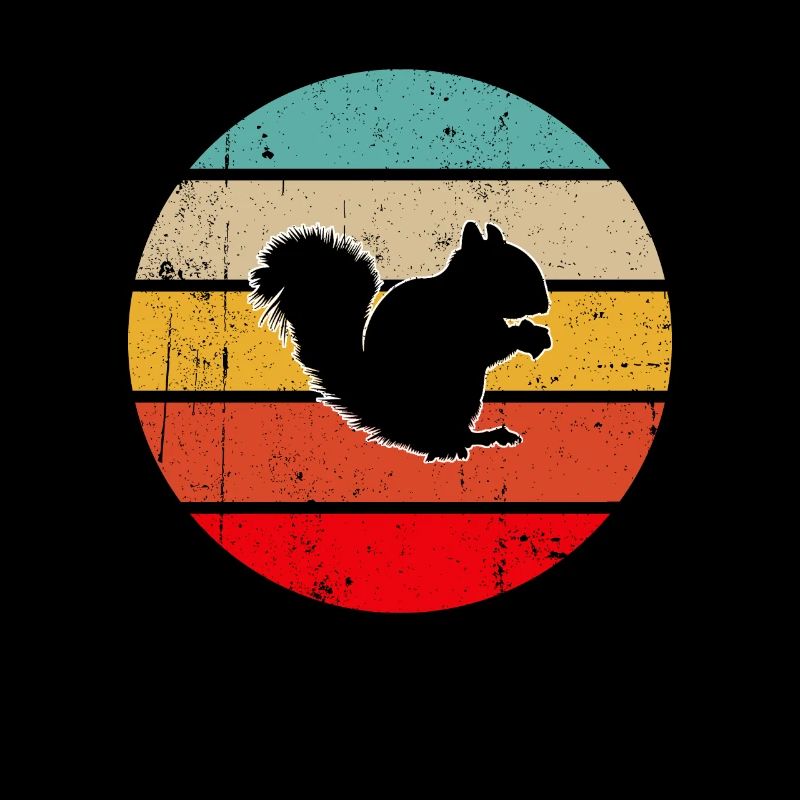 Eichhörnchen Retro
