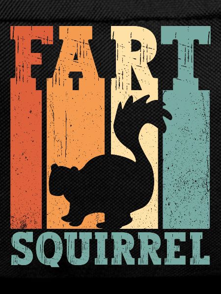 Funny Skunk Fart Squirrel Retro