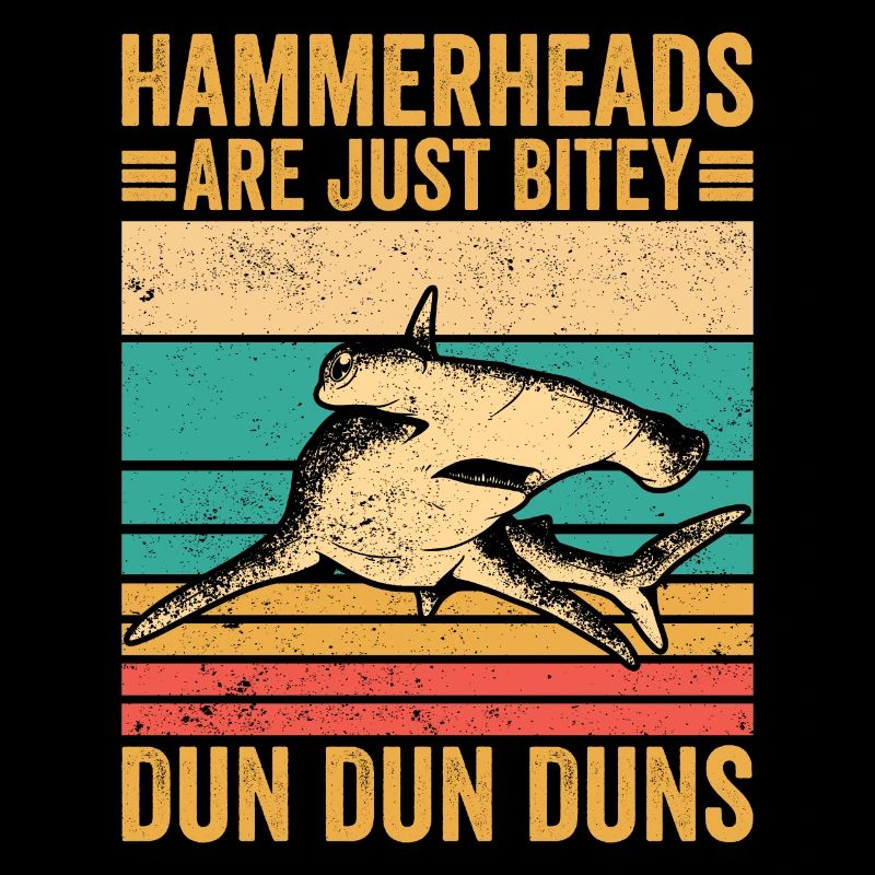Drôles de requins-marteaux sont juste vifs Dun Dun Dun Dun