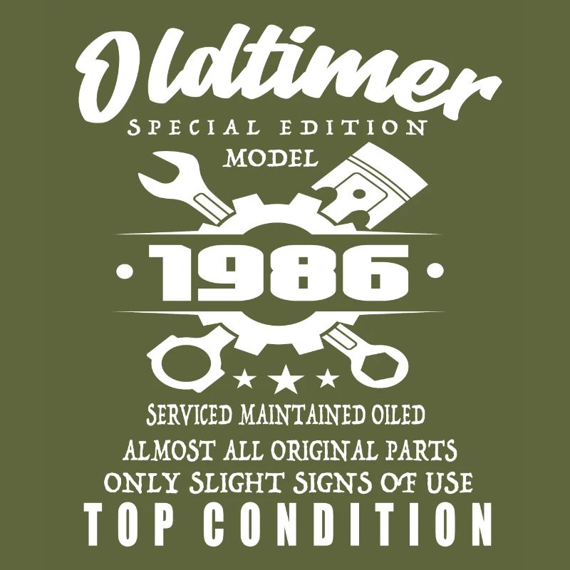 Oldtimer Special Edition Model 1986 Birthday