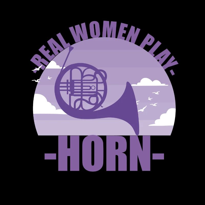 Horn Instrument Musikerin Mädchen Geschenk