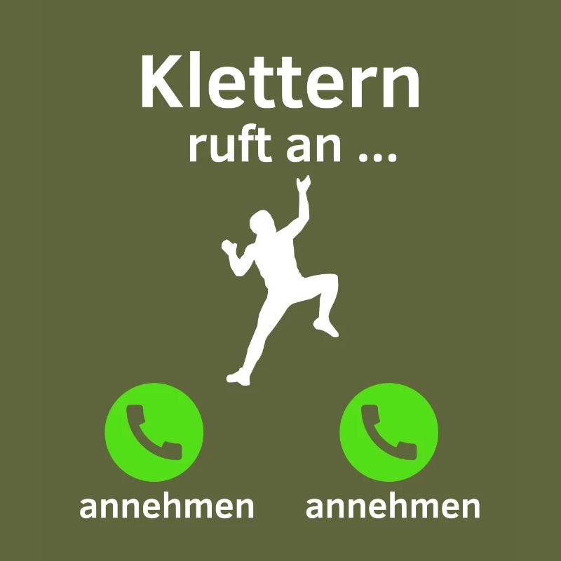 Klettern ruft an - annehmen oder annehmen?
