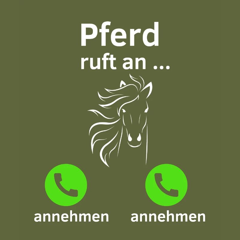 Pferd ruft an - annehmen oder annehmen?