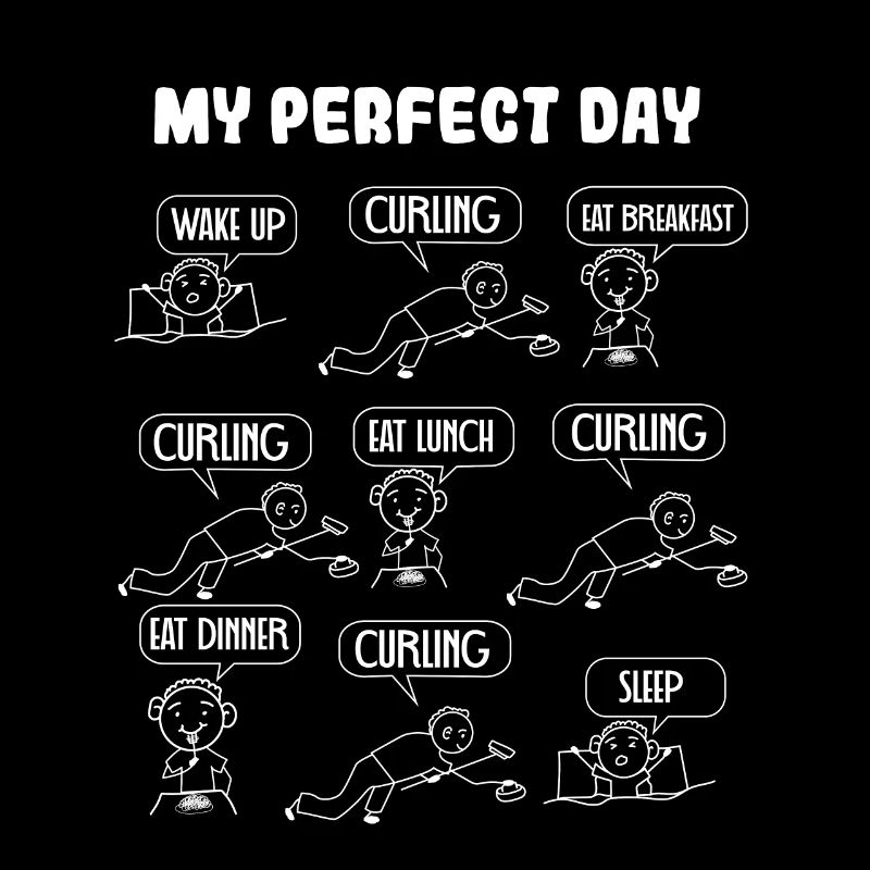 My perfect day curling
