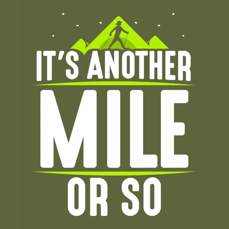 Eine Weitere Meile Oder So Halbe Meile Wanderung