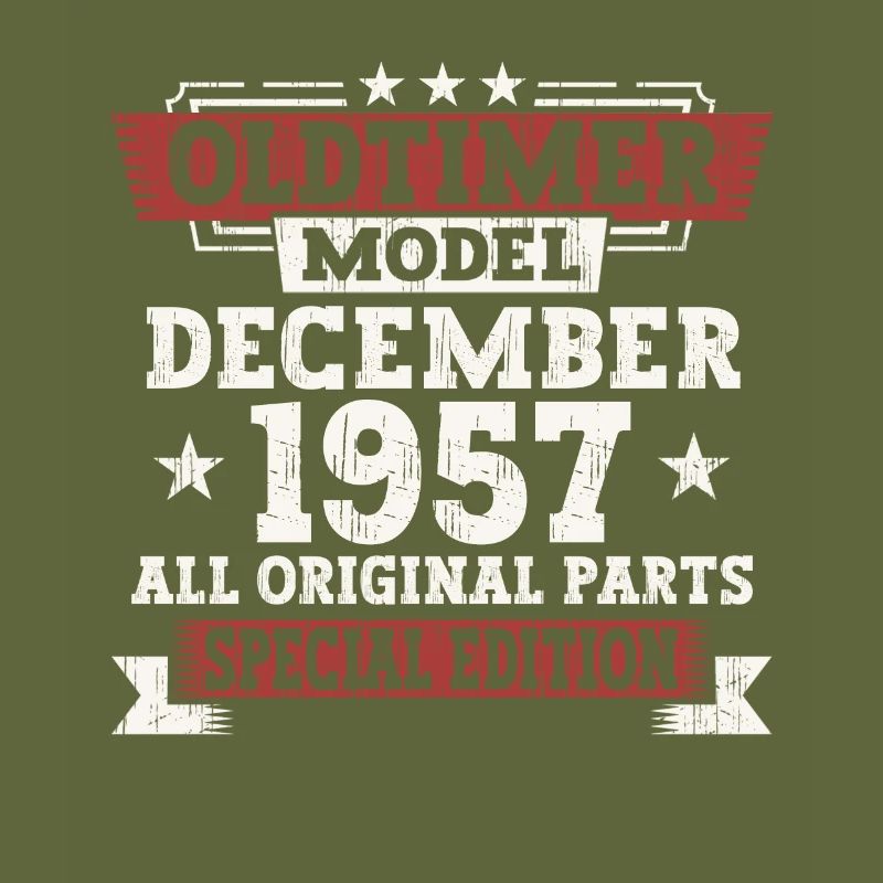 Oldtimer Dezember 1957 - 65. Geburtstag Geschenk