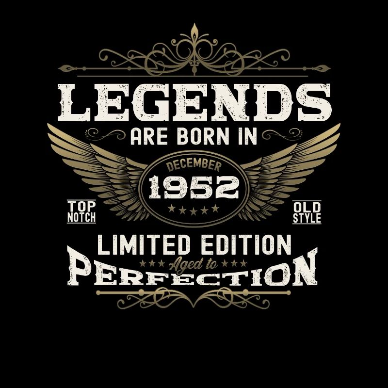 Born December 1952 70th birthday Legende Mann