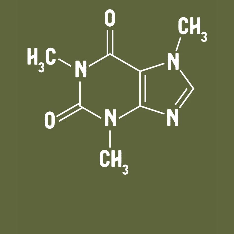 Amateurs de molécules de caféine du café chimique