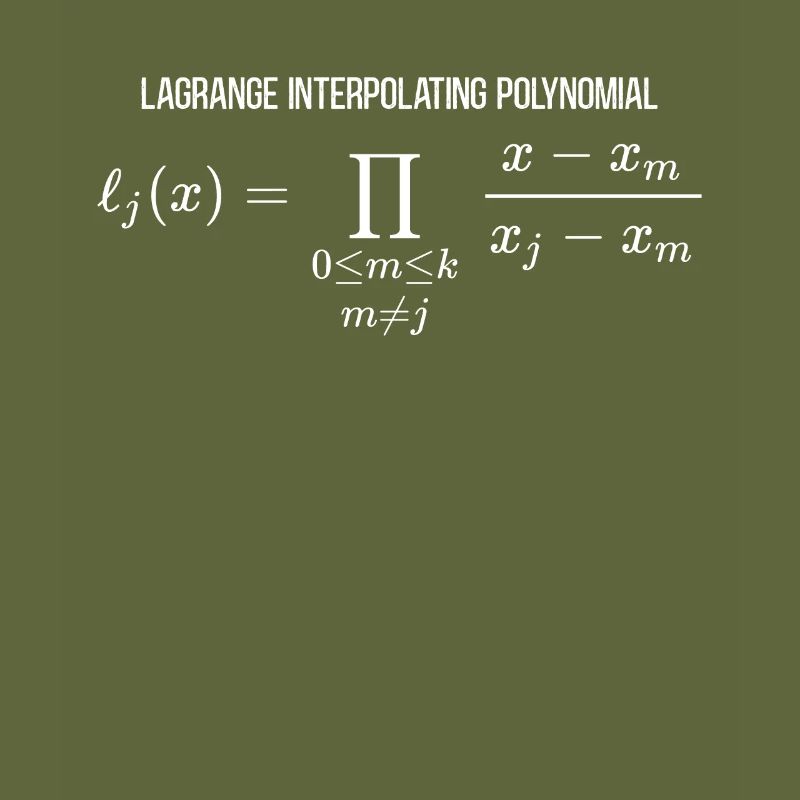 Lagrange Interpolating Polynomial Math Mathematics