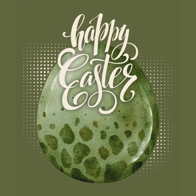 Easter, Dinosaur Egg, Happy Easter Typography