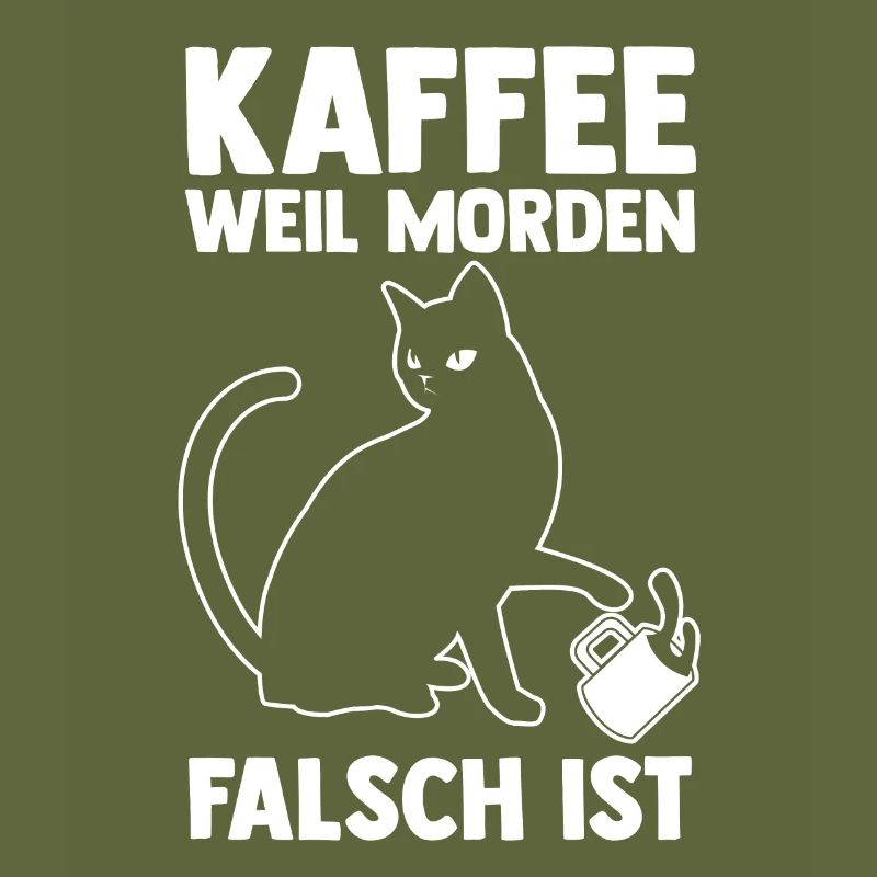 Coffee because murder is wrong Cat