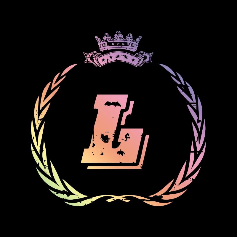 L Letter wreath