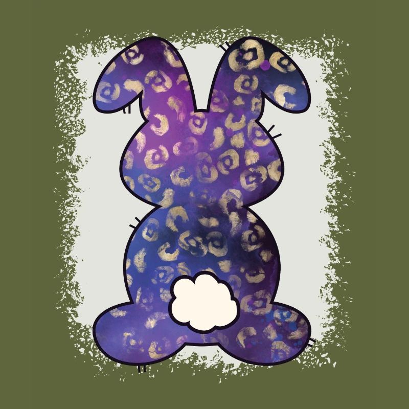 Leopard Print Bleached Easter