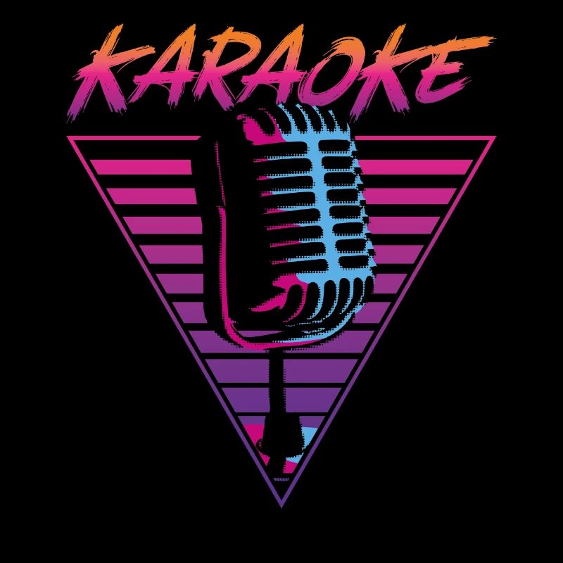 Karaoke Singer Retro 80s 90s